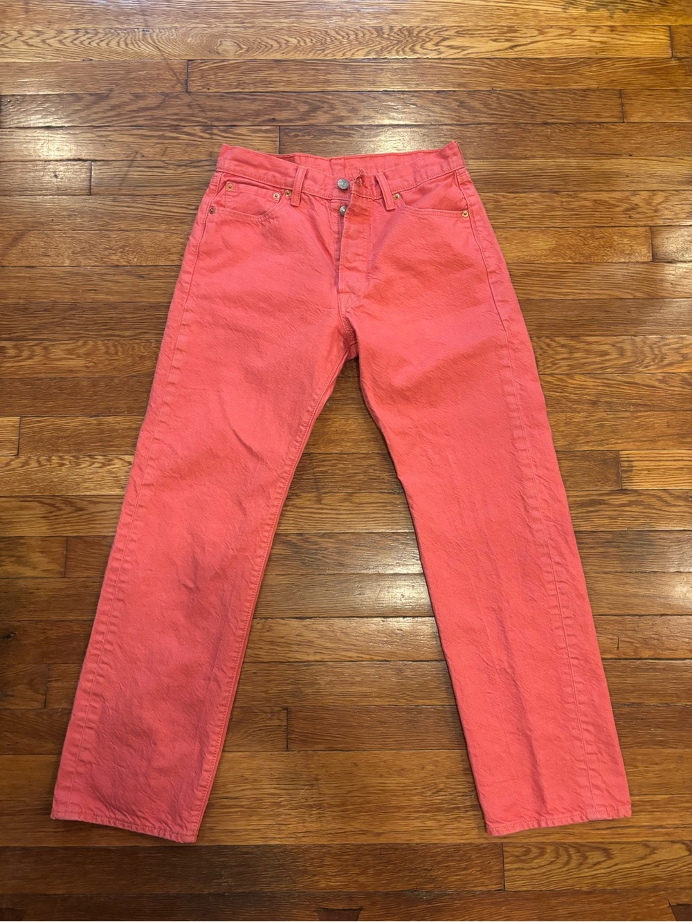 Levi's 501 Men's Salmon Straight-Leg Jeans